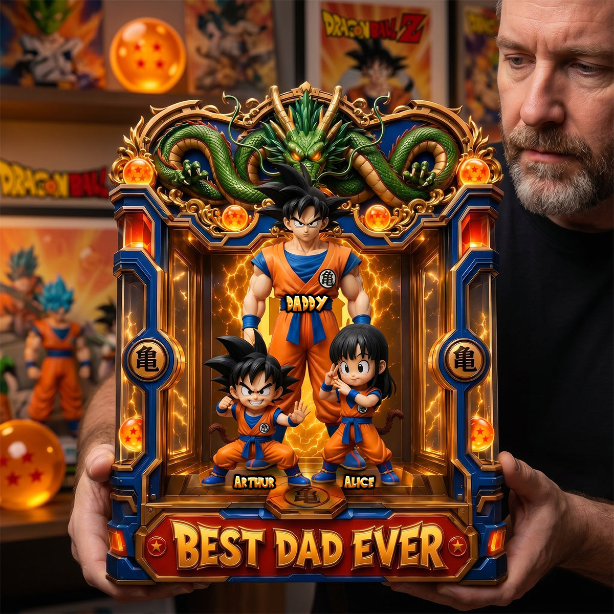 Legendary Dad and Kids Acrylic Plaque - Personalized Gifts For Dad 01TYDH080526-Homacus