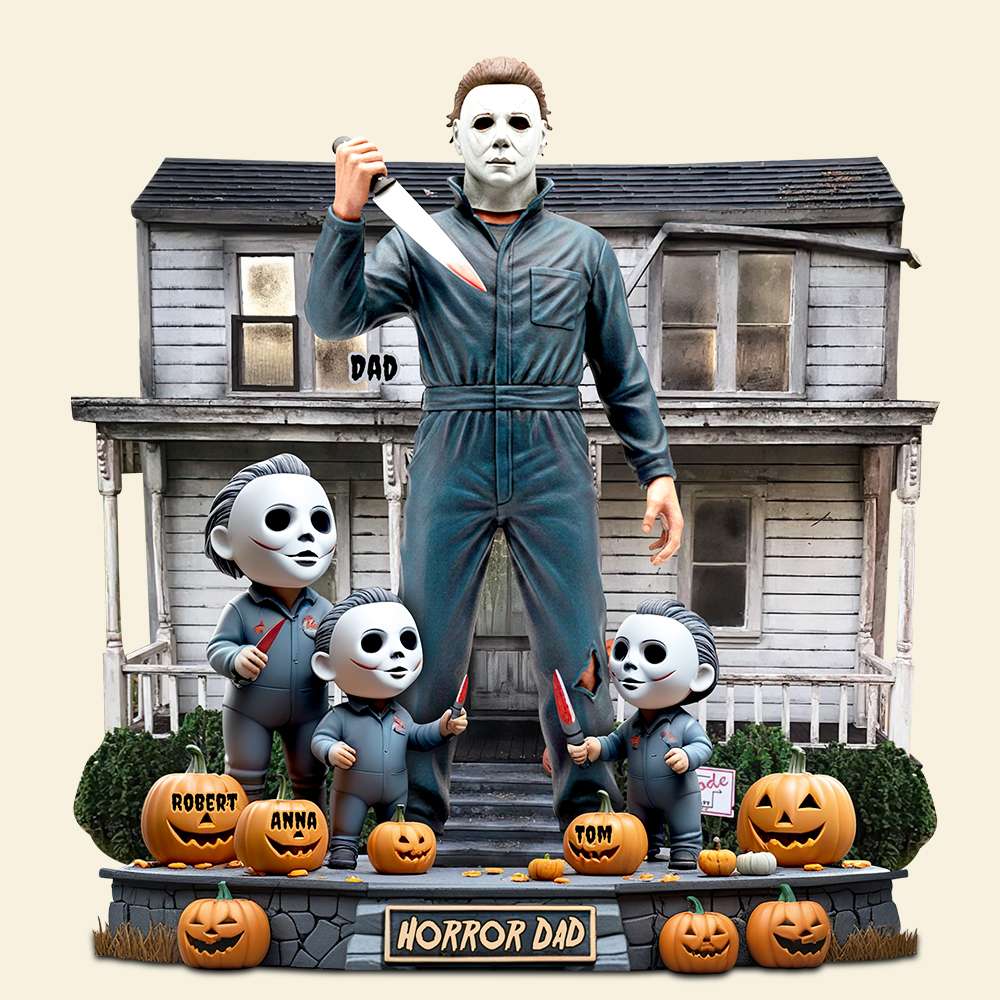 Horror Dad Slay Acrylic Plaque Christmas Personalized Gifts For Dad 03QHDT030525-Homacus