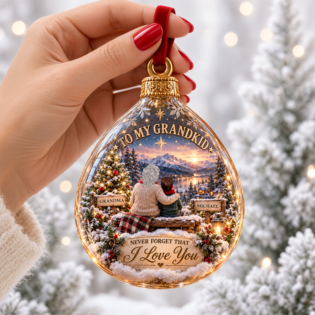 Grandma Loving Christmas Ornament - Personalized Gifts For Grandma 02padh081026-Homacus