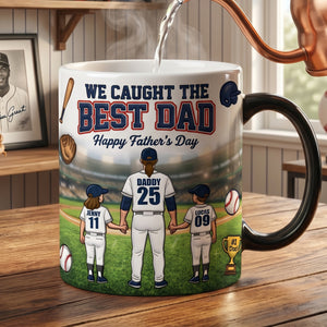 Best Dad Base Ball Magic Coffee Mug - Personalized Gifts For Father's Day 01hutn050526-Homacus