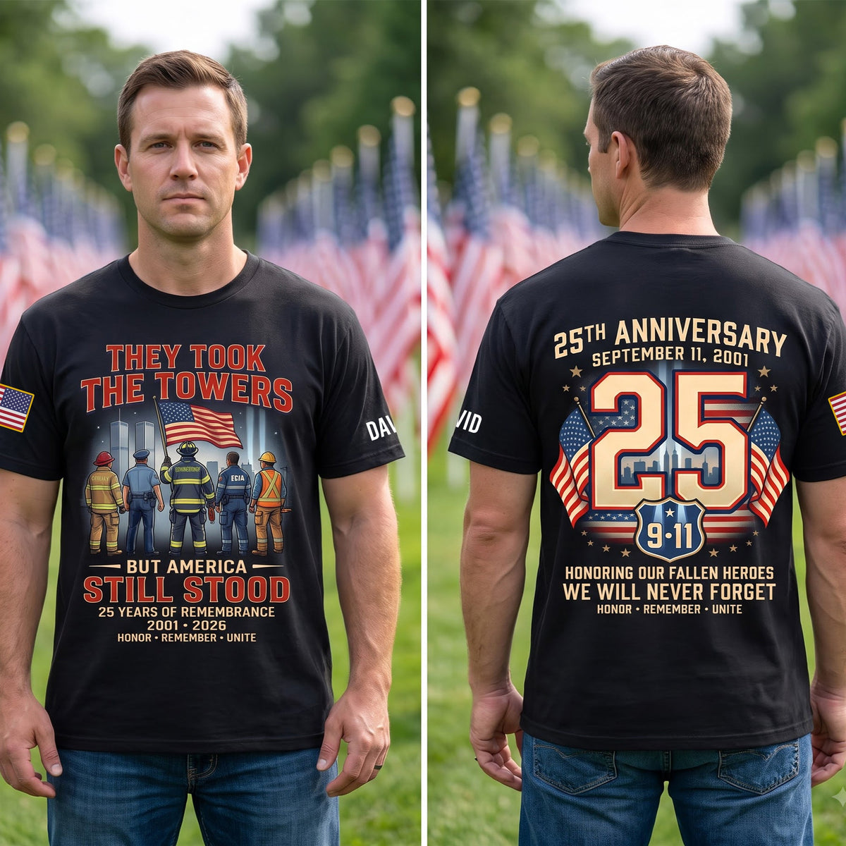 25 Years Of Remembrance Shirt - Personalized Memorial Gifts 07TYQN300726-Homacus