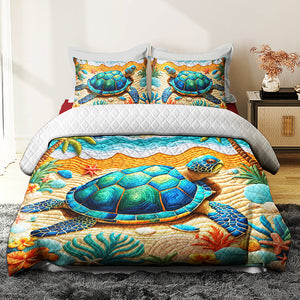 Gifts For Turtle Lovers Quilt Bed Set 03huqn170125-Homacus