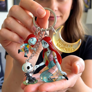 Moonlight Mom & Kids Keychain With Charms - Personalized Gifts For Mother's Day 03tgqn140426-Homacus