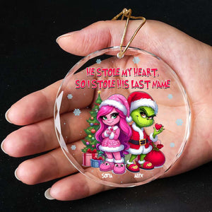 Wife Ornament - Green Monster Couple - Personalized Gift for Wife, Girlfriends-Homacus