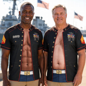 Proud Service Military Shirt - Personalized Gifts For Veterans 01huqn220826