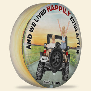 Personalized Gifts For Couple Tire Cover Lived Happily 03huhn220723tm-Homacus