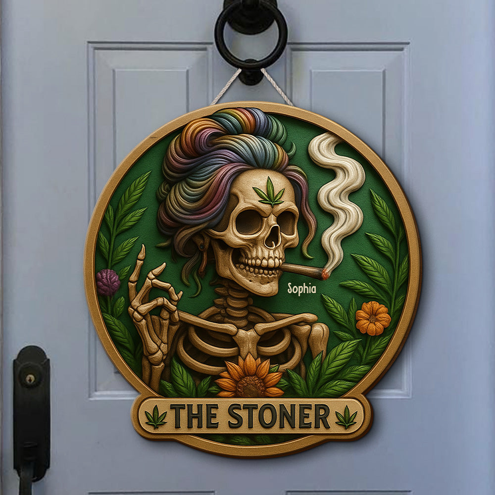 Stoner Girl Wood Sign - Personalized Gifts For Her 03totn050625-Homacus