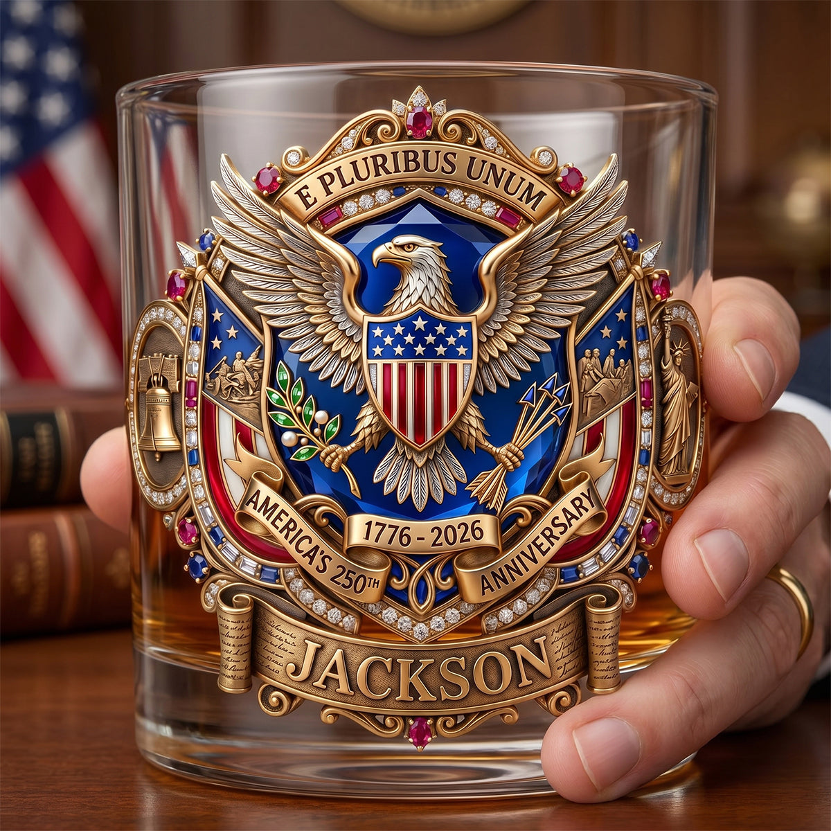 250 Years Of Pride Round Glass - Personalized Anniversary Gifts 02TYDH280526