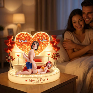 Sassy Couple Acrylic Light Box - Personalized Gift For Couples 02OHLU110226-Homacus