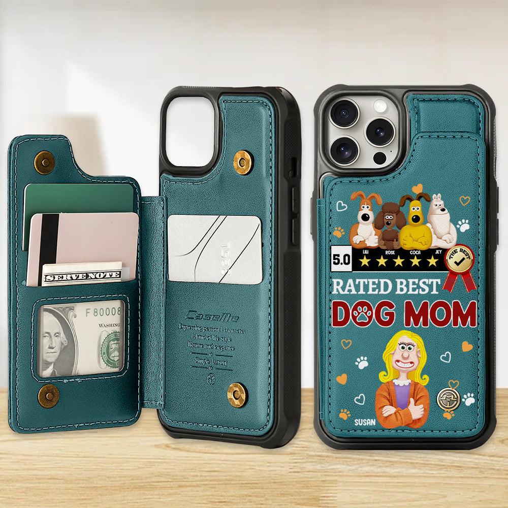 Personalized Gift For Dog Lover Leather Flip Wallet Phone Case 05XQMH200225PA-Homacus