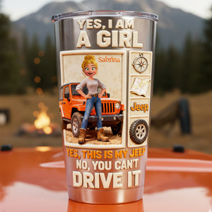 Off-road Girl 20oz Tumbler - Personalized Gifts For Off-road Lovers 04kita060226-Homacus