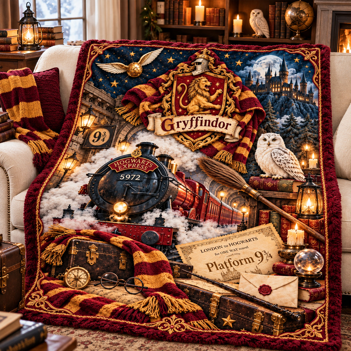 Whimsical Wonderland Blanket - Personalized Christmas Gifts 02ttlu131026-Homacus