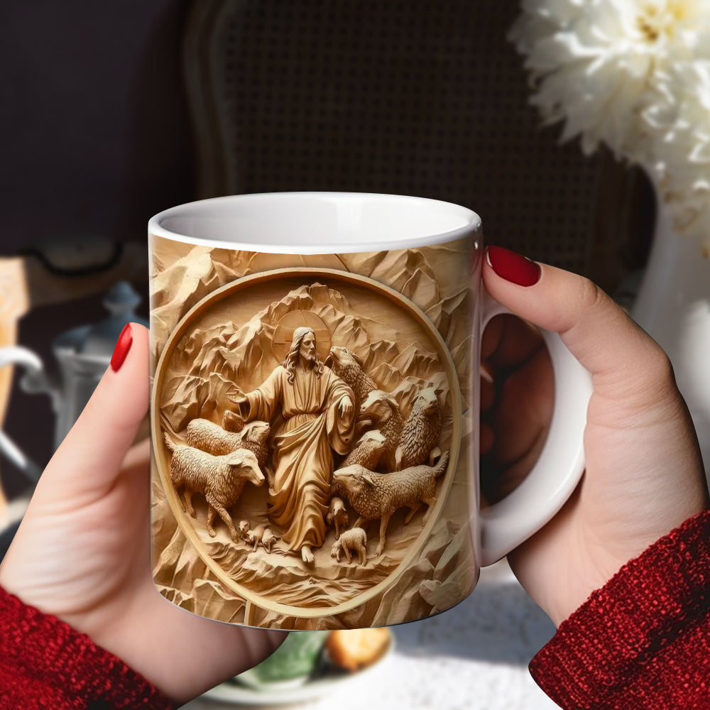 Gifts For Christian Coffee Mug Jesus Sacred Heart 05XQLU230125-Homacus