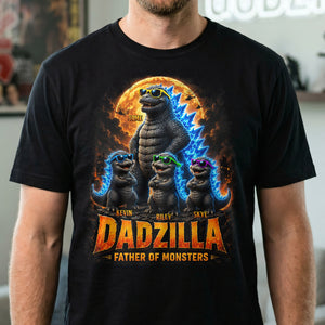 Father Of Monsters 2D Shirt - Unisex - Personalized Gifts For Dad 03TYTA250526 GRER2005-Homacus