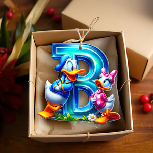 Custom Alphabet Letter Christmas Gifts For Couple Acrylic ornament 01XQPU251024-Homacus