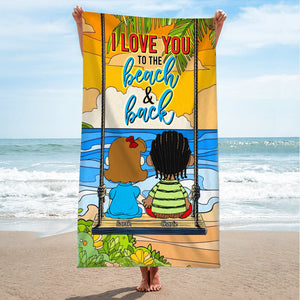 Personalized Gifts For Couple Beach Towel 03xqqn191224hg-Homacus