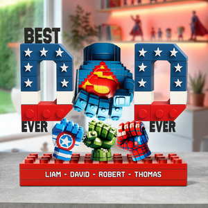 Best Super Dad Acrylic Plaque - Personalized Gifts For Father 01OHPU160525-Homacus