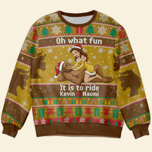 Funny Couple Christmas Ugly Sweater - Personalized Gifts For Couple 01KIDT270925-Homacus
