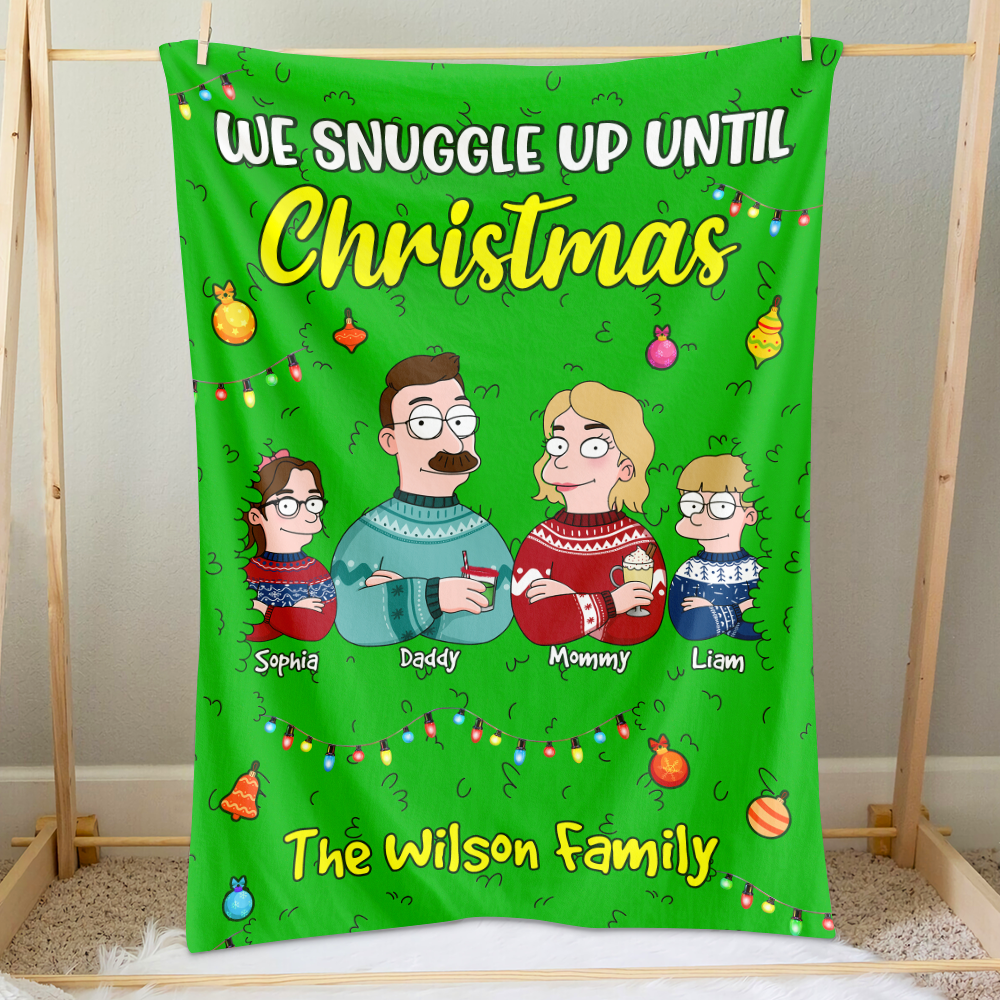 Personalized Gifts For Family Christmas Blanket 02KAPU071124HG-Homacus