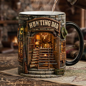 Dad Hunting Cabin Magic Mug - Personalized Gifts For Hunting Dads 01QHTA280426-Homacus