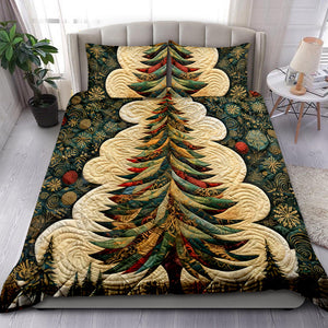 Classic Christmas Tree Quilt Bed Set 08ACQN291024-Homacus