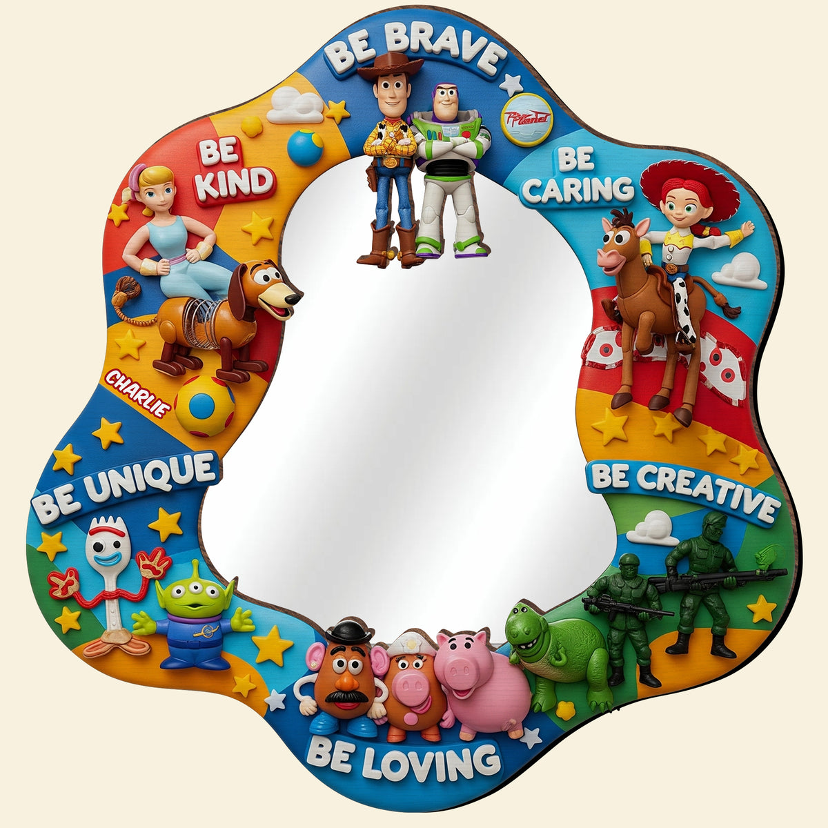 Adventure Awaits Wall Hanging Mirror Personalized Gifts For Kids 05NADT290725-Homacus