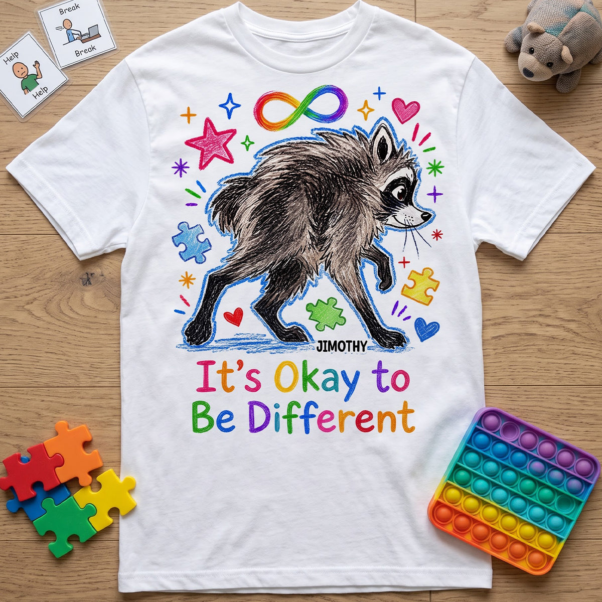Meme Raccoon Shirt - Personalized Gifts for Autistic 05NATN010826