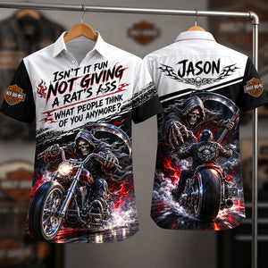 Rough Badass Motorcycle Hawaiian Shirt - Personalized Gifts For Biker 02qhta240626-Homacus