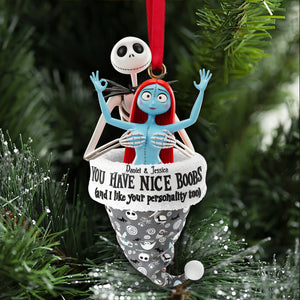 Cheeky Touch Couple Ornament - Personalized Christmas Gifts For Couple 02OHLU041025