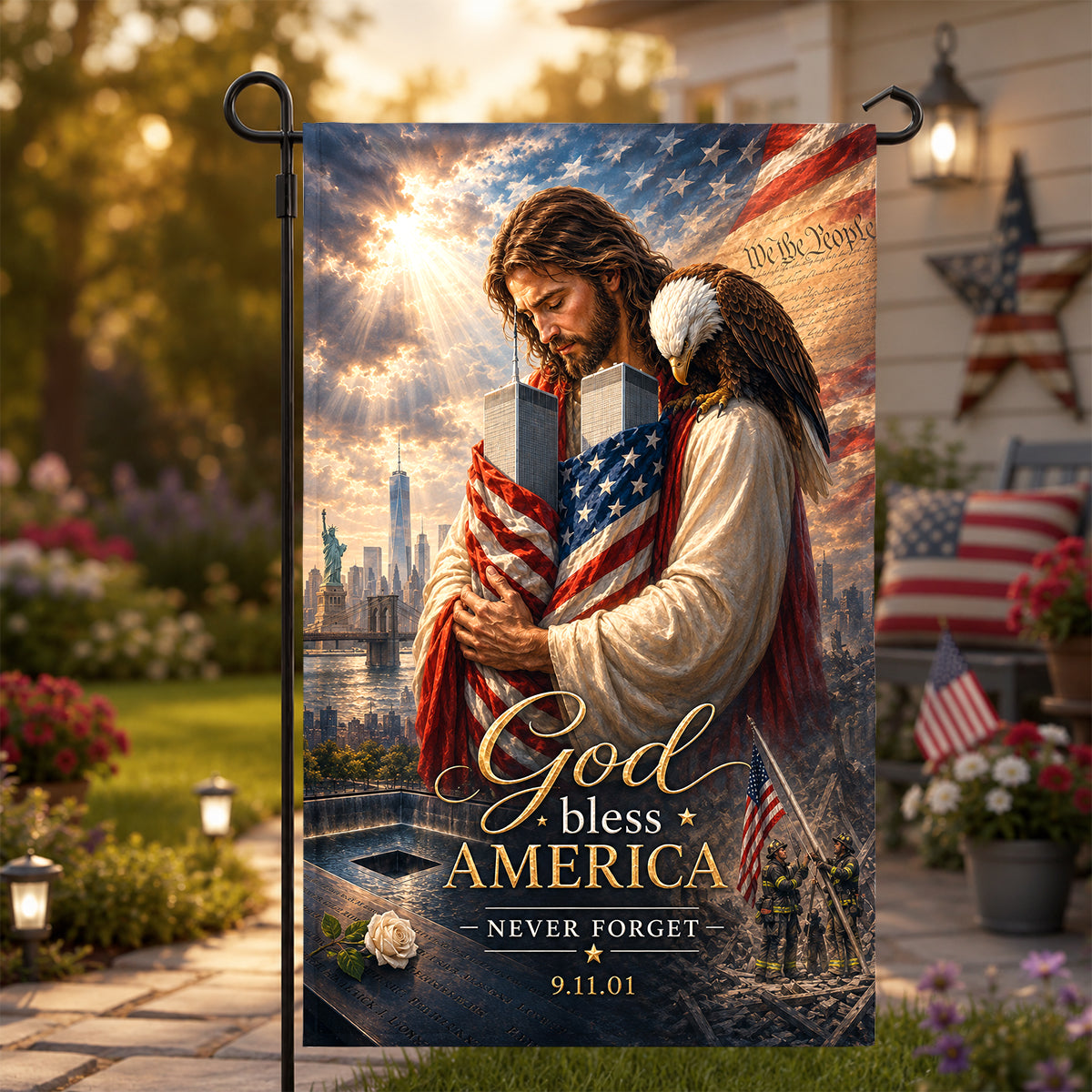 God Soothes America's Pain Garden Flag - Patriot Day 03QHDH270726-Homacus