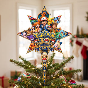 Pocket Creature Acrylic Christmas Tree Topper - Personalized Christmas Gifts 01OHTN121026-Homacus