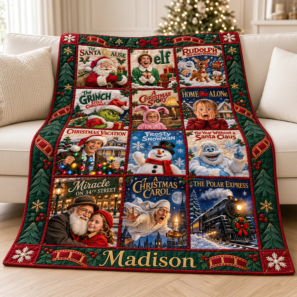 Nostalgia Cinematic Blanket, Personalized Gifts 02qhdt011026-Homacus