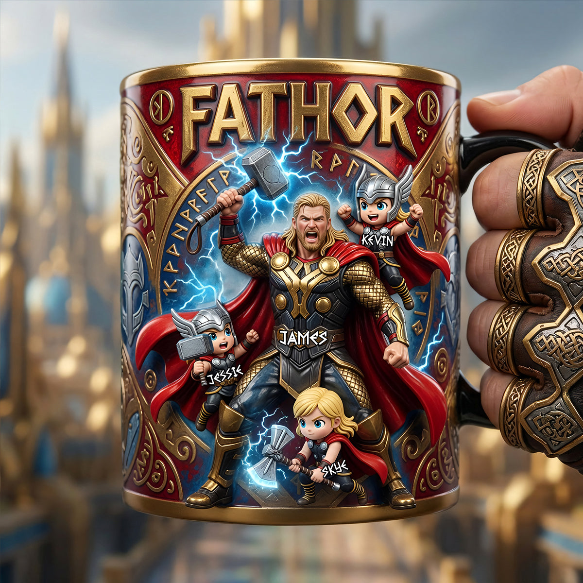 The Indestructible Dad Magic Mug - Personalized Gifts For Dads 04tyta070526-Homacus