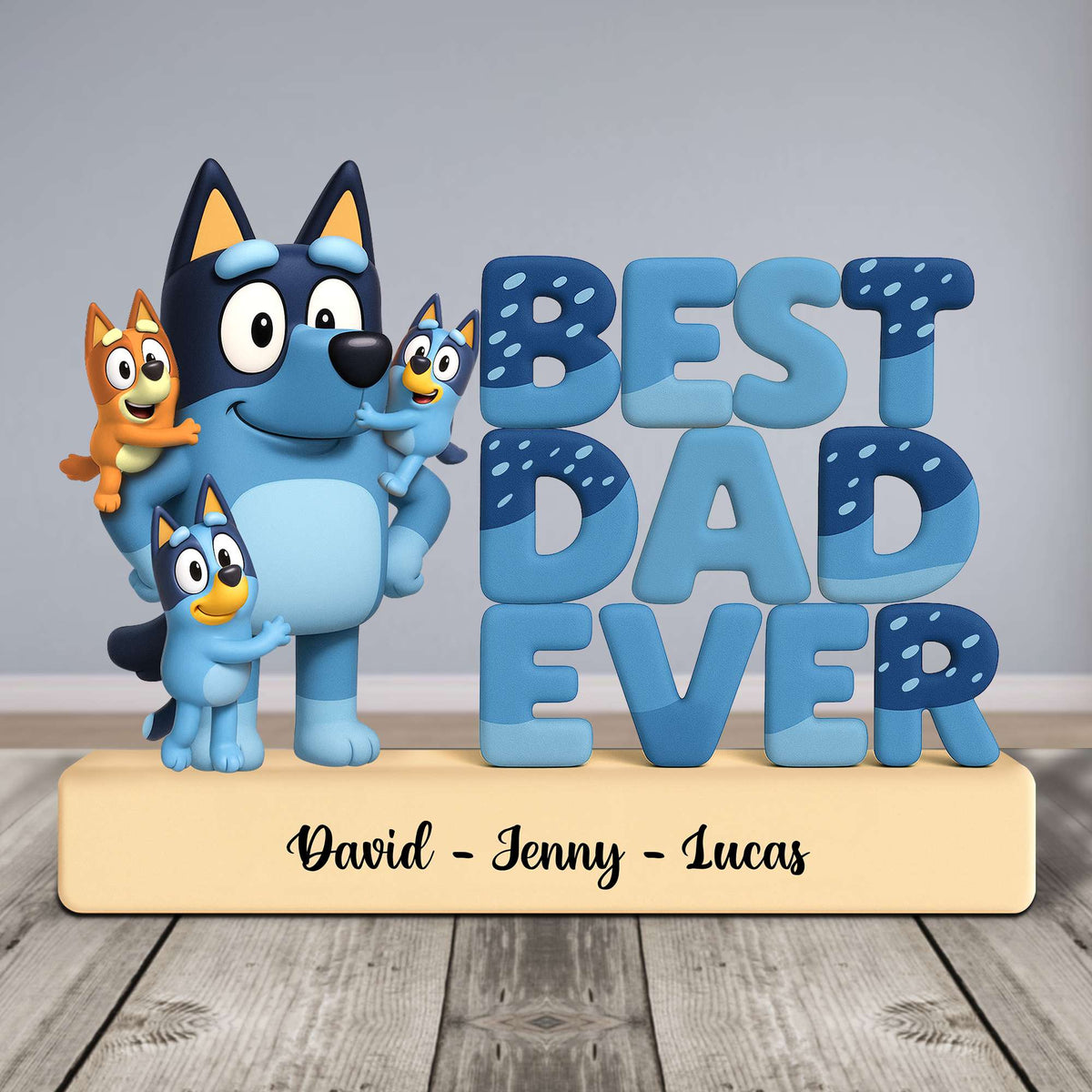 Best Dad Ever Acrylic Plaque - Personalized Gifts For Father 01OHTN090525-Homacus