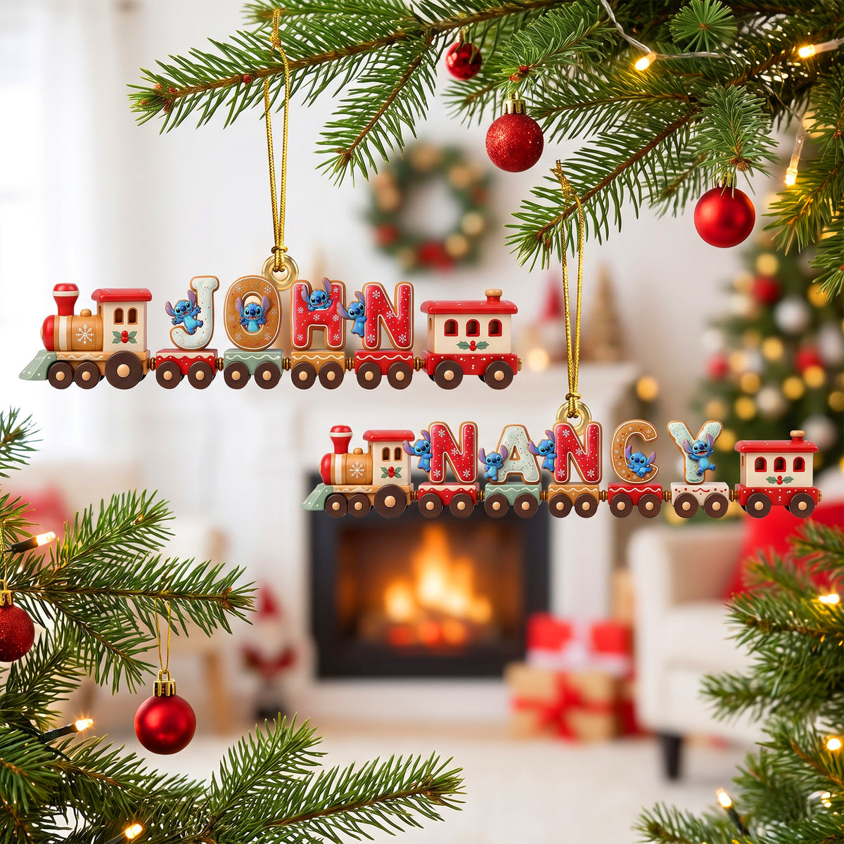 Alphabet Train Acrylic Ornament - Personalized Gifts For Christmas 04naqn140926-Homacus