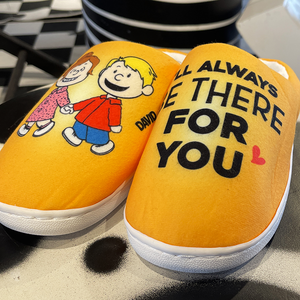 Personalized Gifts For Couple Home Slippers I'll Always Be There For You 06HUDT300124DA-Homacus