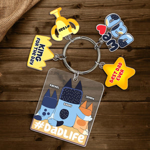 Personalized Gifts For Dad Keychain With Charms 02NATN230524-Homacus