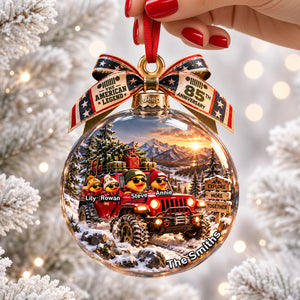 Duck Family Off-Road Lover Ornament - Personalized Gifts For Family Christmas Ornament 03QHDH021026