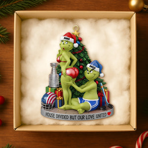 Personalized Funny Gifts For Ice Hockey-loving Couple Christmas Ornament 02hutn250925-Homacus