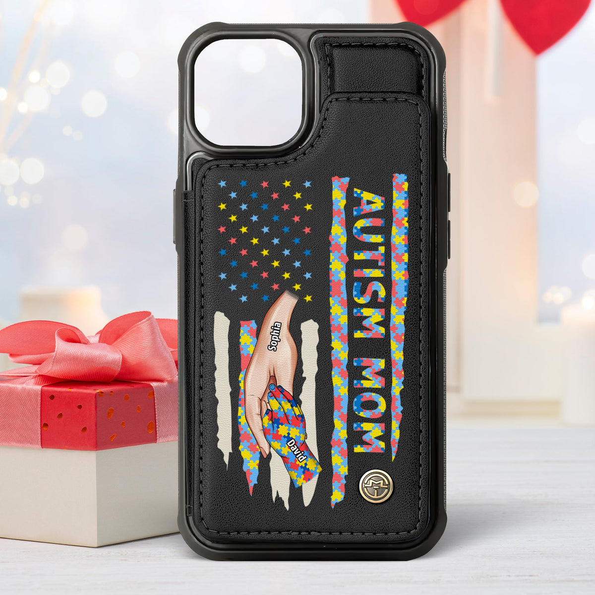 Personalized Gifts For Autism Parents Leather Flip Wallet Phone Case 02tgtn220225tm-Homacus
