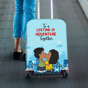 Personalized Gifts For Couple Luggage Cover 03TOMH261224HG-Homacus