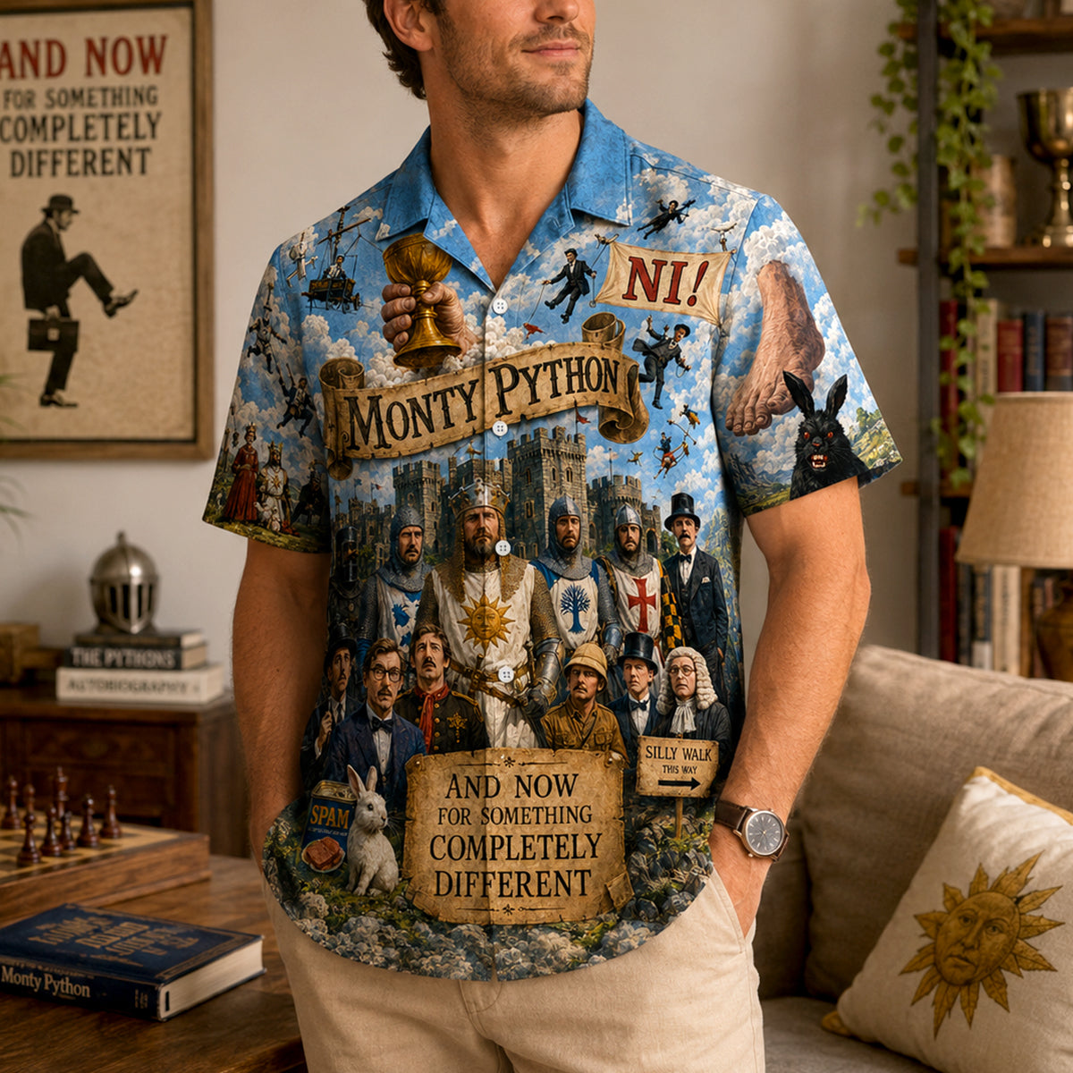Vintage Sketch Comedy Hawaiian Shirt - Personalized Gifts 04NADH140726-Homacus