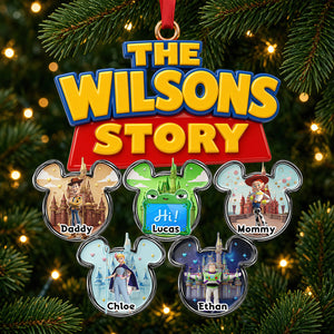 Lovely Characters Acrylic Ornament - Personalized Christmas Gifts For Family 01hudt291026-Homacus