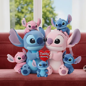 Blue Alien Family Shaped Pillow - Personalized Gifts For Family 01OHLU151125-Homacus