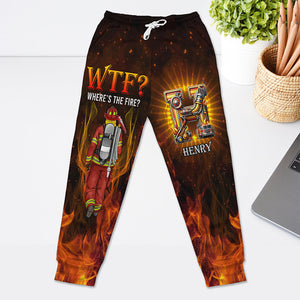 Custom Alphabet Letter Gifts For Firefighters Sweatpants 06xqqn140225hh-Homacus