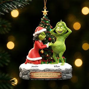 Naughty Couple Christmas Ornament - Personalized Gifts For Couple 03kiqn130925