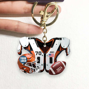 Personalized Gifts For Football Lover Keychain 02HUDT231224-Homacus