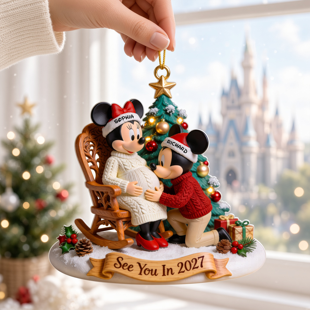 Sweet Expecting Parents Christmas Ornament – Personalized Pregnancy Gift 11PGQN221026-Homacus