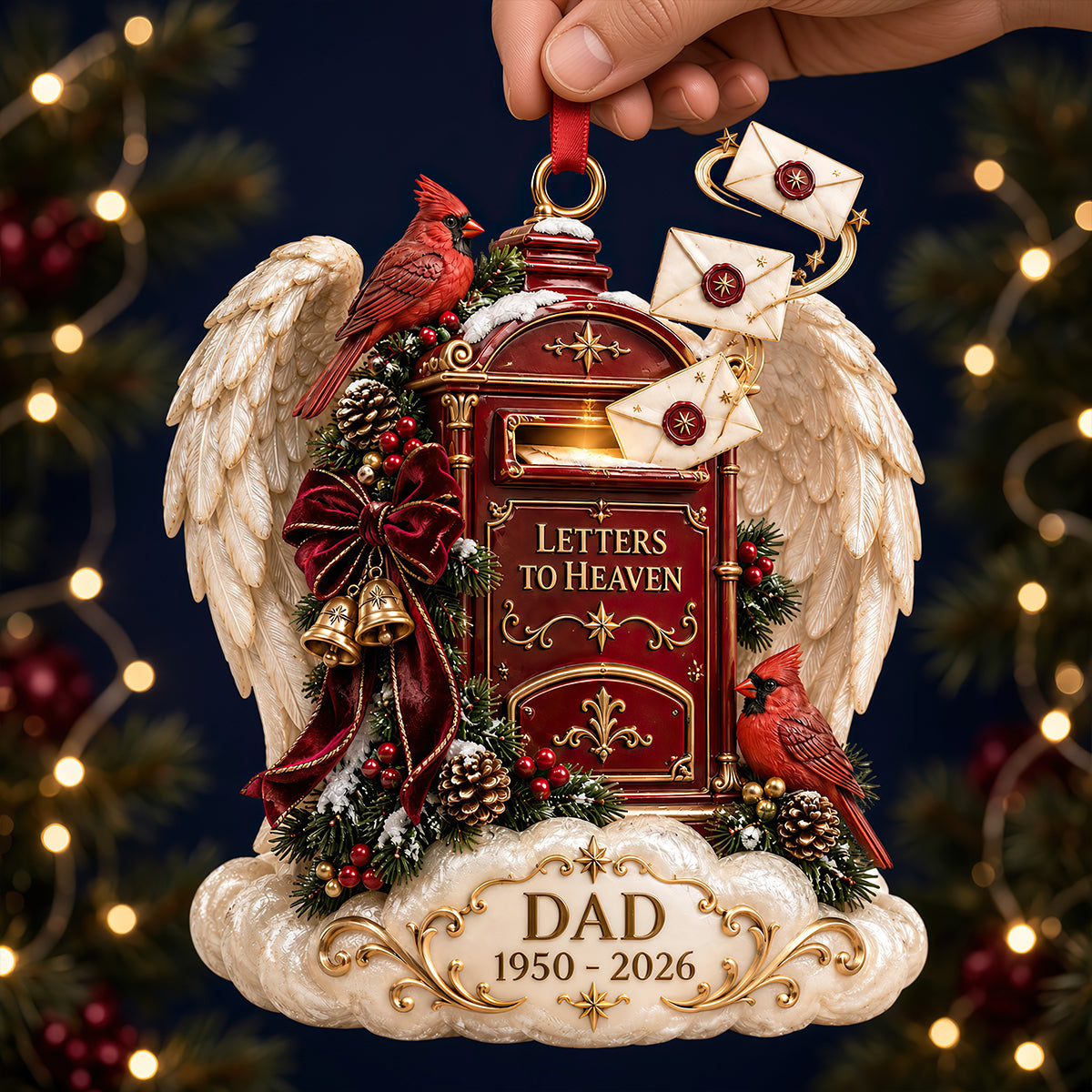 Heaven Christmas Ornament - Personalized Gifts For Christmas 04todt101026-Homacus