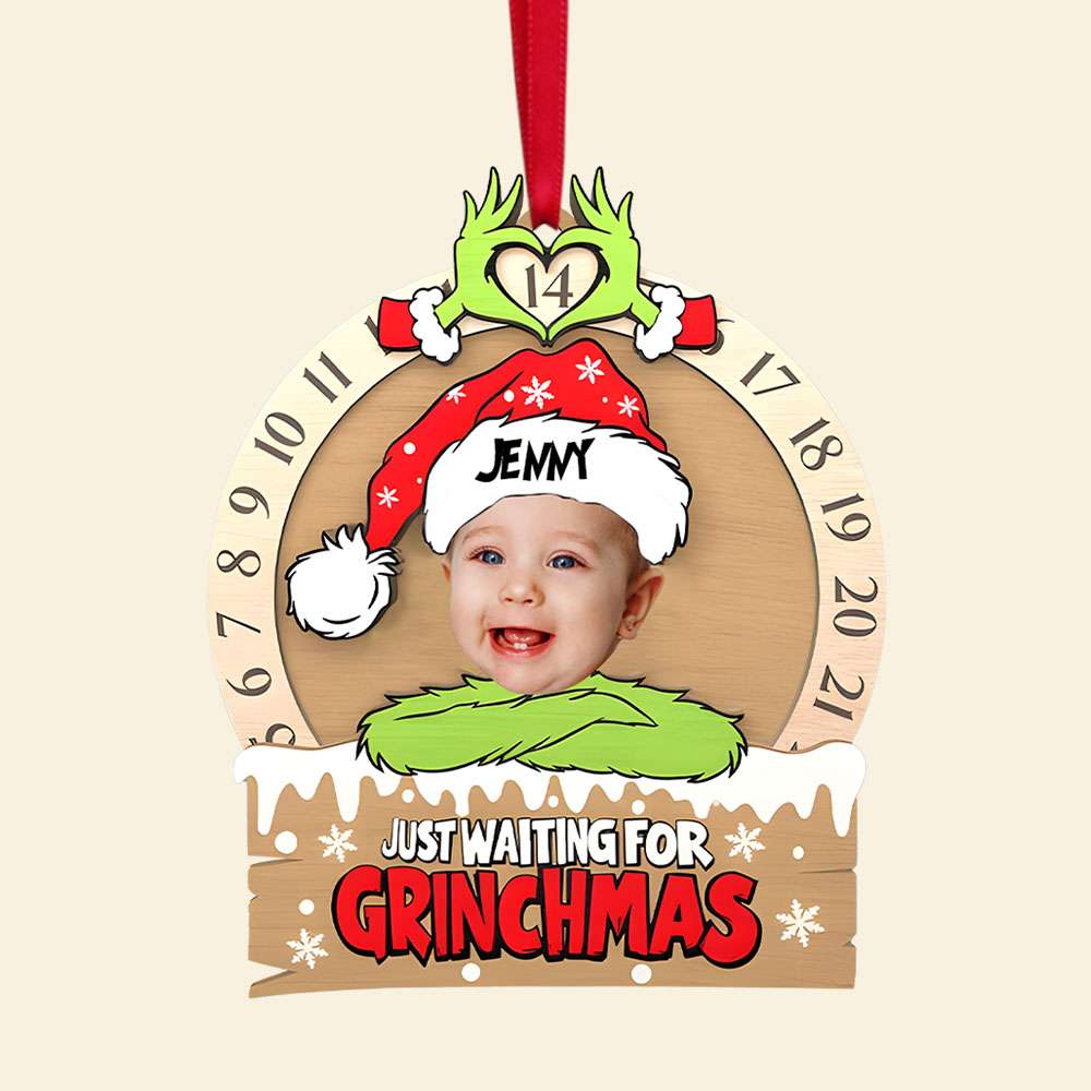 Custom Photo Gifts For Kids Wood Layered Countdown Ornament 02TGMH051024-Homacus